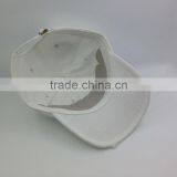 White Unstructured Washed Dad Cap Custom Distressed Hat thumbnail-5