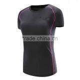 100% Polyester Men Fake V-neck Cycling Gym T-shirt Custom Dry Fit T-shirt thumbnail-5