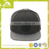 Leather Patch Adjustable Cheap Snapback Camp 5 Panel Hat /Flat Brim Blank Custom Floral Print Wholesale 5 Panel Cap thumbnail-1