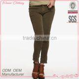 2015 Latest Design Apparel Clothing Manufacturer Top Fashion Casual Smart Slim Fit Women's Corduroy Pants thumbnail-1