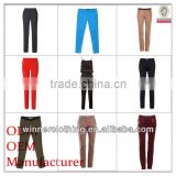 2015 long style good quality cheapest ladies' different kinds of fancy trousers