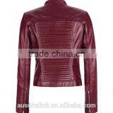 Autumn Custom Short Style Washed Sheep Leather Jacket Fashion Design thumbnail-3