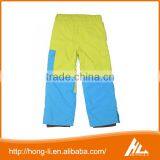Fashion Style Breathable Windproof Waterproof Yellow and Blue Outdoor Ski Pants thumbnail-2