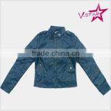 Women PU Leather Jacket Factory pu Jacket 2015 thumbnail-1