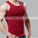 Trade Assurance Custom 100% Cotton Close-fitting Gym Plain Mens Tank Top thumbnail-1