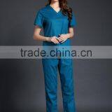 2016 Juqian Custom High End V Neck Green Usually Hospital Nursing Scrubs Nursing Uniforms thumbnail-4