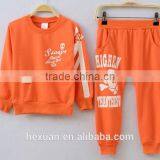 Lovely Kids Autumn Clothing Set Fashion Children Cotton 2 Pcs Clothes Set Long Sleeve Solid Top And Stripes Pant Set thumbnail-3