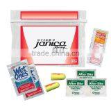 USA Made Racing Kit - Has Cordless Ear Plugs, After Bite Itch Erasers, Sunscreen, Antibacterial Wipes and Comes With Your Logo thumbnail-1