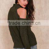 Turtleneck off Shoulder Knitted Sweater Women Autumn Fashion Tricot Pullover Jumpers Winter Sexy Oversized Sweater thumbnail-6