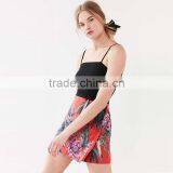 New Design Summer 2017 Fashion Floral Mini Wrap Skirt thumbnail-5
