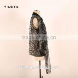 New Arrival Leopard Pattern Printed Ladies Loose Chiffon Style Blouse thumbnail-4