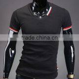 Wholesale Fashion Casual V Neck Men Tshirt Made in China thumbnail-5