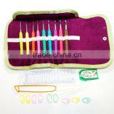 9PCS New Designing Mixed Color Aluminum Crochet Hooks, Handle Crochet Hook Set thumbnail-4