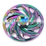 Rainbow Colorful Fidget Hand Spinner Toy Stress Reducer, High Speed Focus Toy for Relieving ADHD, Anxiety EDC Tri-Spinner thumbnail-4