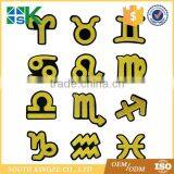 12 Constellation Badge Embroidery Patch Gold Badge Patch Retro Constellation Patch thumbnail-1