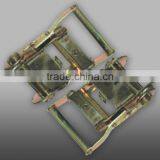 Ratchet for Lashing Belt, Ratchet With 2" Steel Handle, Zinc Plated Short Arm