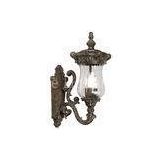 Bronze 3 * 60W E12 Electric Lamp Classic Outdoor Lighting AL Water Glass