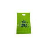Green custom Die Cut Plastic Bag LDPE plastic shopping bags for Supermarket