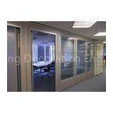 Office Glass Partition Walls , Sliding Glass Partitions For Exhibition Centers