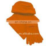 Fashional Cozy Soft Warm Popular Elegant Solid Fleece Set thumbnail-1