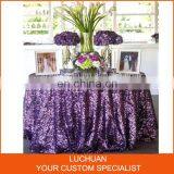 Newest Fashion Pink Sequins Wedding Party Table Cloths Round thumbnail-6