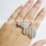 Double Heart Precious Pearl Elastic Ring For Lover thumbnail-3