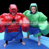 Super hero and spider man sumo suit