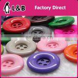 2016 Colorful 4-Hole Resin Button Round Concave Button For Coat 24L,28L,32L,34L...