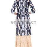 Summer Season Latest Cotton Mandarin Collar 3/4 Sleeve Medium Length Net Design Kurtis Lady Kurti Manufacturer India thumbnail-4