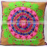 Indian Suzani Pillow Case Embroidered Decorative Handmade Throw Pillow Cover Cushion Embroidered Ethnic Decorative Vintage Cases thumbnail-3