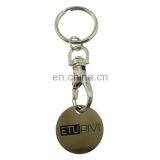 Custom Zinc Alloy Keyring Holder Trolley Token for Advertising