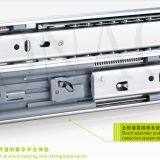 45mm soft close full extension ball bearing slide, one spring damper