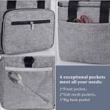 420D Nylon Outdoor Shoulder Portable Medium Size Dark Gray Thermal Reusable Cans Cooler Bag With Inside Liner thumbnail-5