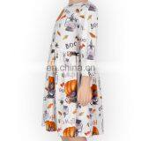 Halloween Cross Neck Pumpkin 3/4 Sleeve Girls Skirt Fashion Dress thumbnail-5