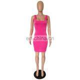 Wholesale Women Lady Summer Elegant Casual Dresses thumbnail-7