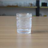 Безствольный тисненый стакан для вина и виски