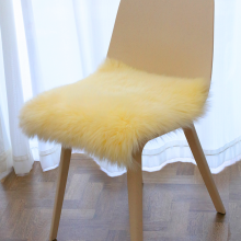 Popular Grey Color Long Wool Animal Fur Pillow Australian Real Sheepskin Fur Pillow Hot Sale in Europe thumbnail-4