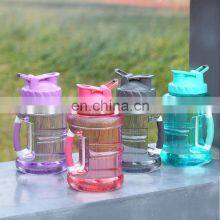 1500ml Outdoor Camping Women Gym Fitness Clear Plastic Big Water Bottles thumbnail-1