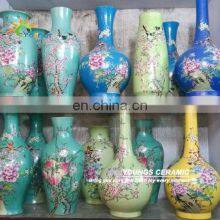 Chinese Antique Qing Dynasty Famille Rose Porcelain Vase for Luxury Collection