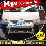 2005-2015 Hiace SLWB LWB 200 Series OEM Styles Stainless Steel Nudge Bar thumbnail-1