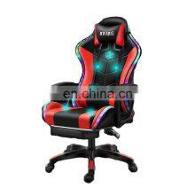 Cheap E-sport Ddp pu Leather Computer PC Game Chair Silla Gamer Led RGB Racing Massage Gaming Chair With Lights and Speakers thumbnail-3