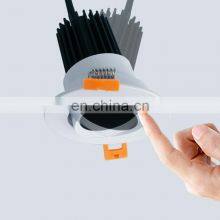 Hotel Home Engineering Cob Accessed Spotlight High Quality Anti-glare Modern Simple Installation Black Dimmable Led Downlight thumbnail-5