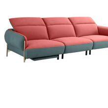 Modern Minimalist Leather Lift-Type Multifunctional Sofa Three Living Room Furniture Day-Bed Sofa Combination thumbnail-3