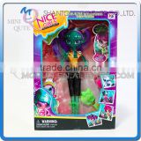 Mini Qute kawaii beautiful American Latex big head Alien girl kids fashion Plastic doll educational toy accessories NO.YS2013-2D