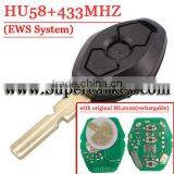 Best Quality 3 Button EWS Remote Key Hu58 433 MHZ With Rechargable Battery For BW thumbnail-1