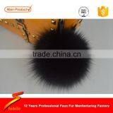 STABILE Customized Fur Hat Patterns Raccoon Pompom Blue Fur Ball thumbnail-5