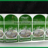 China Manufacturer Custom Bright Silver BOPP Sticker Labels for Body Lotion thumbnail-3