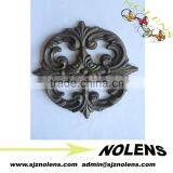 wrought iron window rosettes ornaments/wrought iron fence part rosettes high quality cast iron ornaments