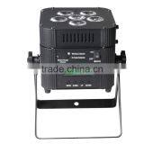 2016Hottest Battery Rechargeable 6pcs 6in1 RGBWA+UV Led Flat Par Light thumbnail-3