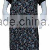 100%rayaon Lady Maxi Islamic Muslim Kaftan Abaya Long Dress With Embroidery thumbnail-3